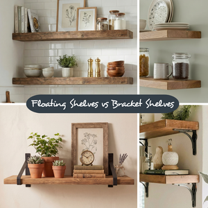 Floating Shelves vs Brackets: Which one works best for you?