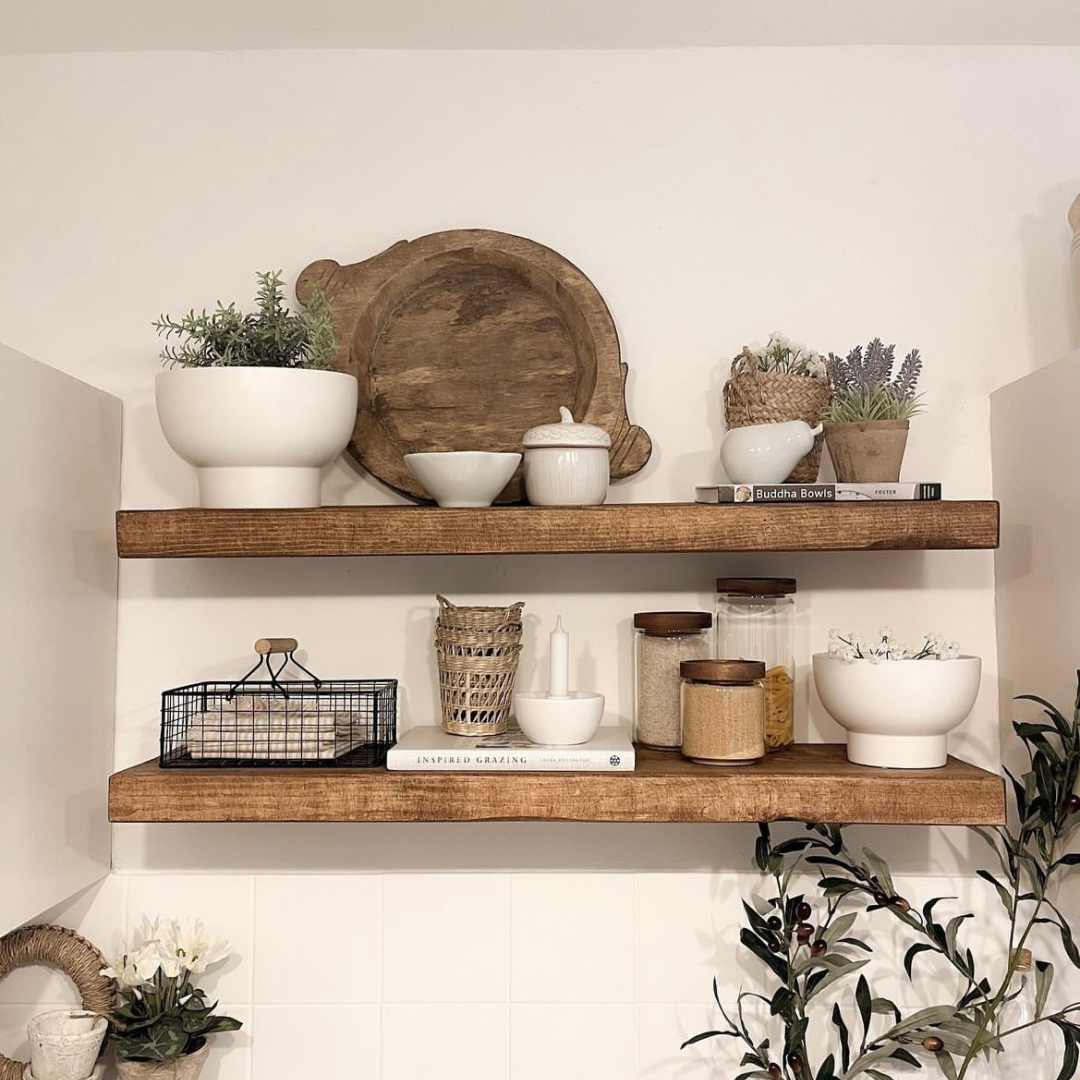 Rustic Floating Shelf - 22cm x 4.5cm