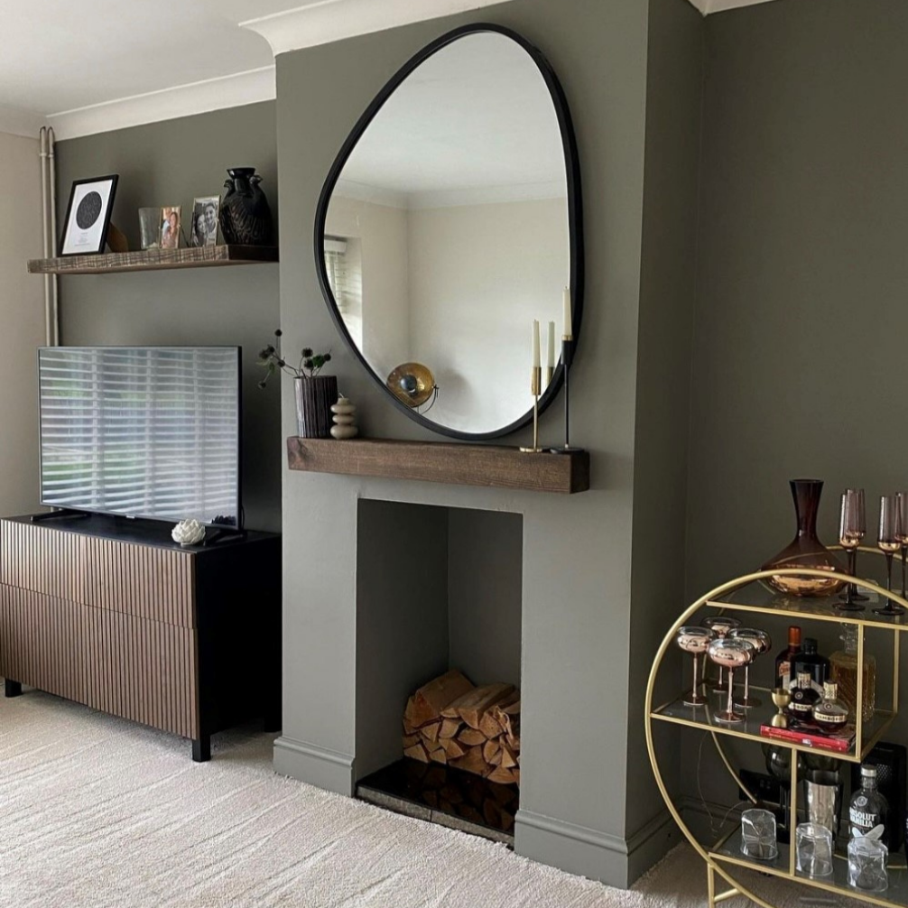 4x4 Oak Mantel Beam (9x9cm) -