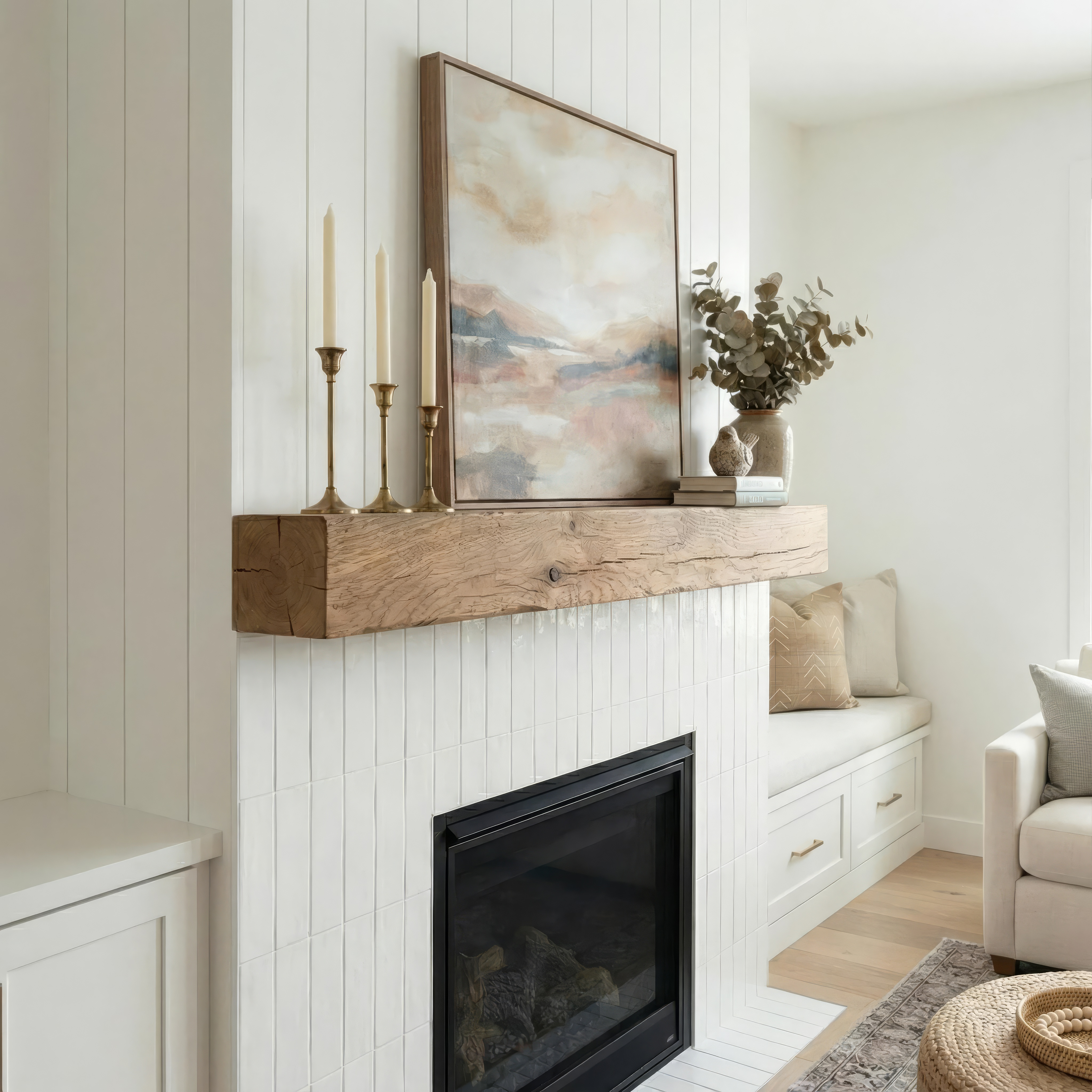 4x6 Oak Mantel Beam (9x14cm) -