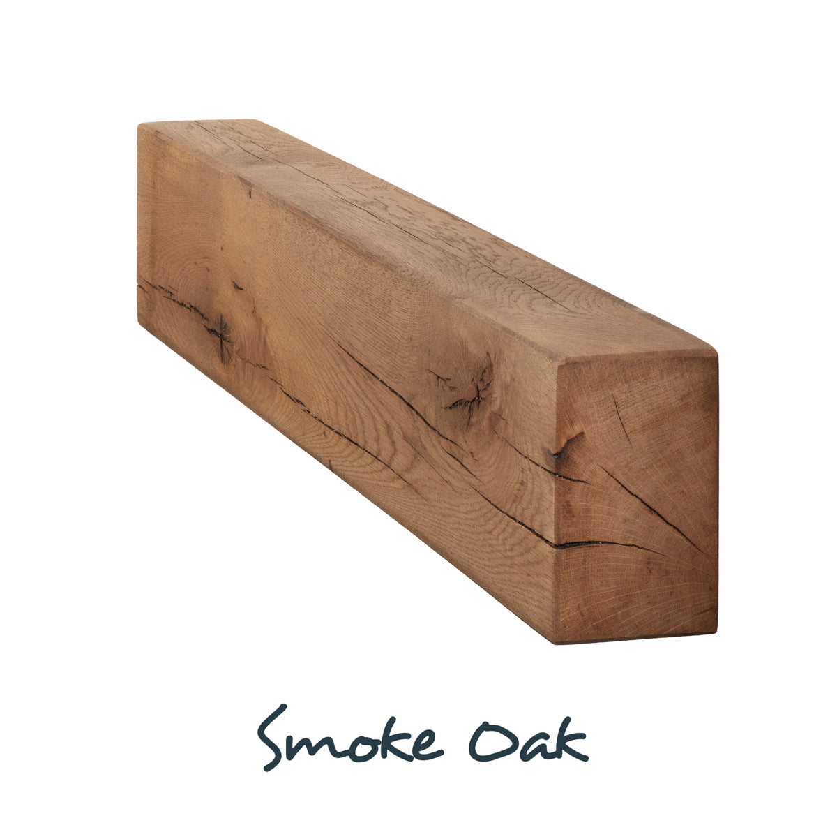 4x6 oak mantel beam - smoke oak