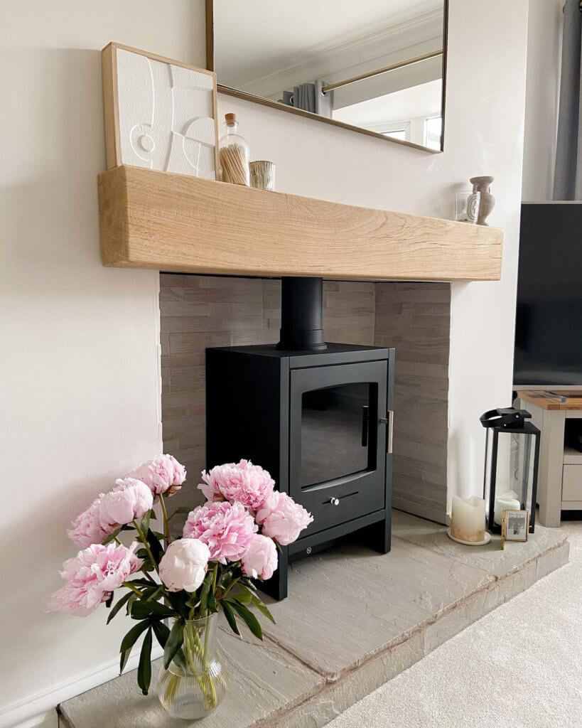 4x8 Oak Mantel Beam (9x19cm)