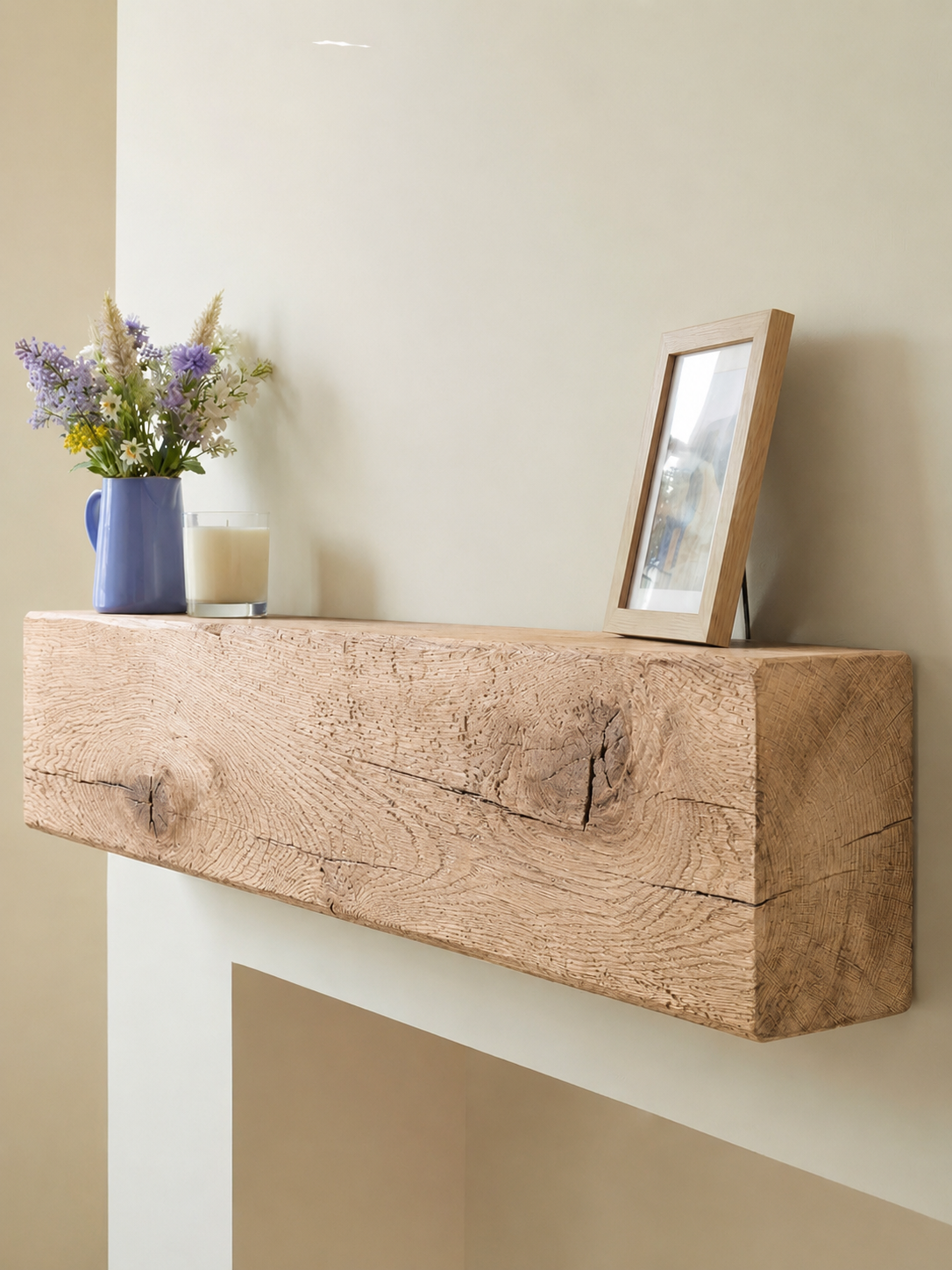 4x8 Oak Mantel Beam (9x19cm) - Mantel Beams