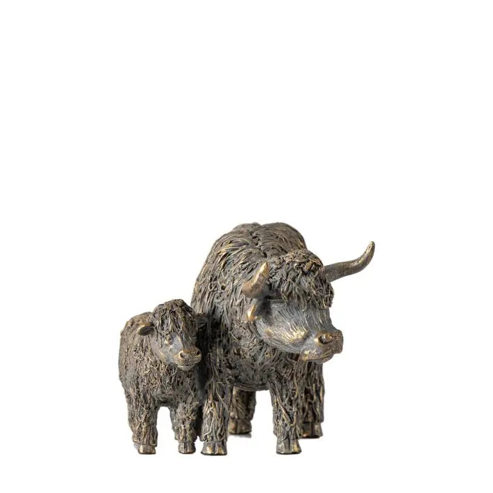 Bronze Highland Cow Ornament