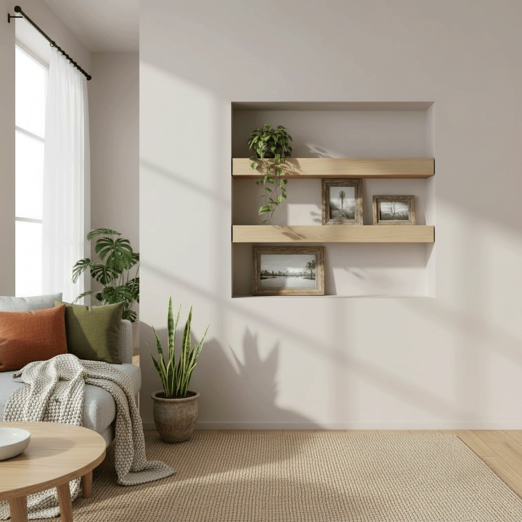 6x4 Oak Floating Shelf (14x9cm) Pack of 2