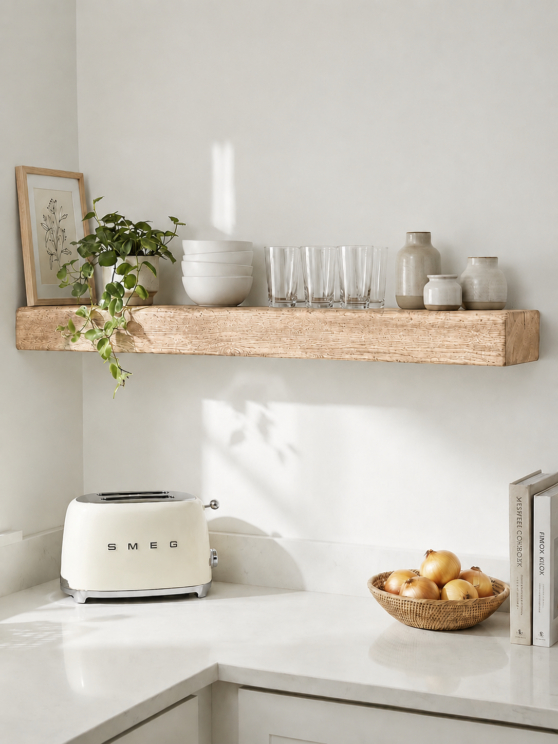 8x4 Oak Floating Shelf (19x9cm) - Floating Shelves