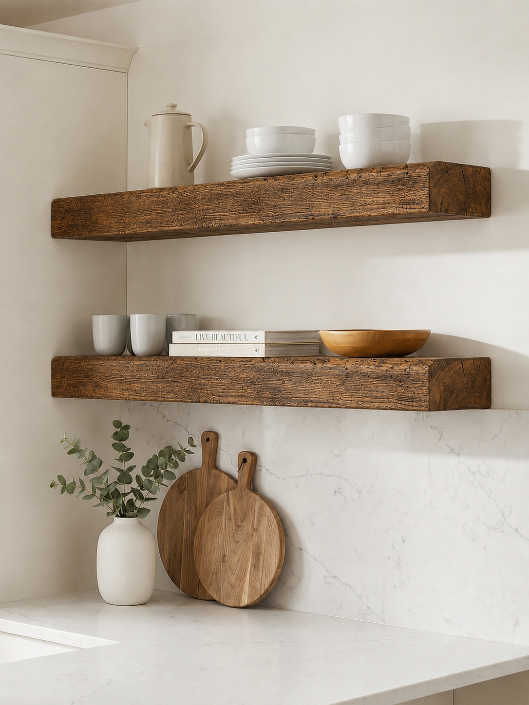 8x4 Oak Floating Shelf (19x9cm) - Floating Shelves
