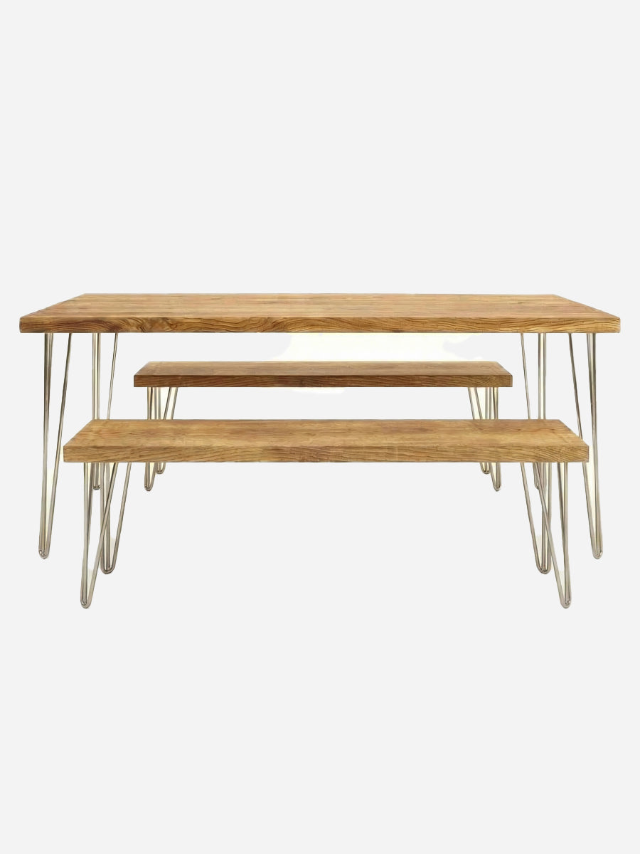 Ouseburn Dining Table and Benches - Dining Table and Benches Sets