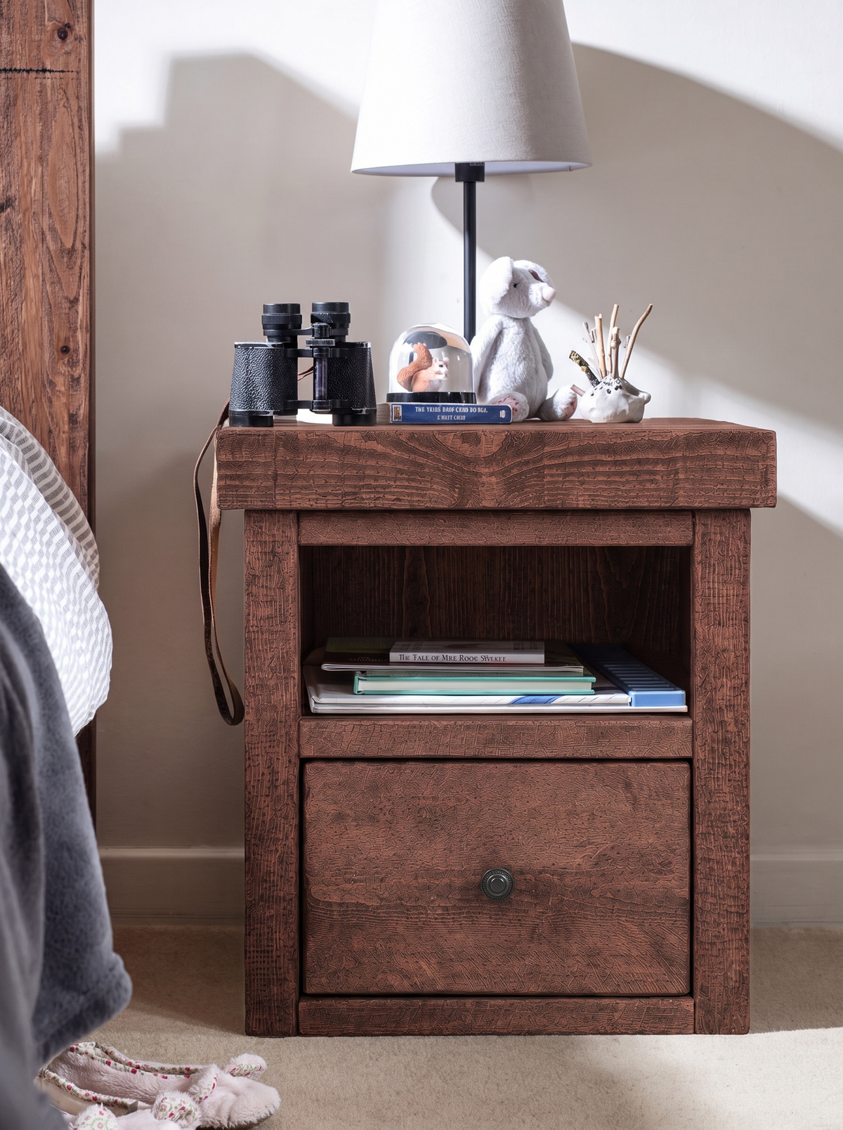 Derwent 1 Drawer Bedside Table - Bedside Tables