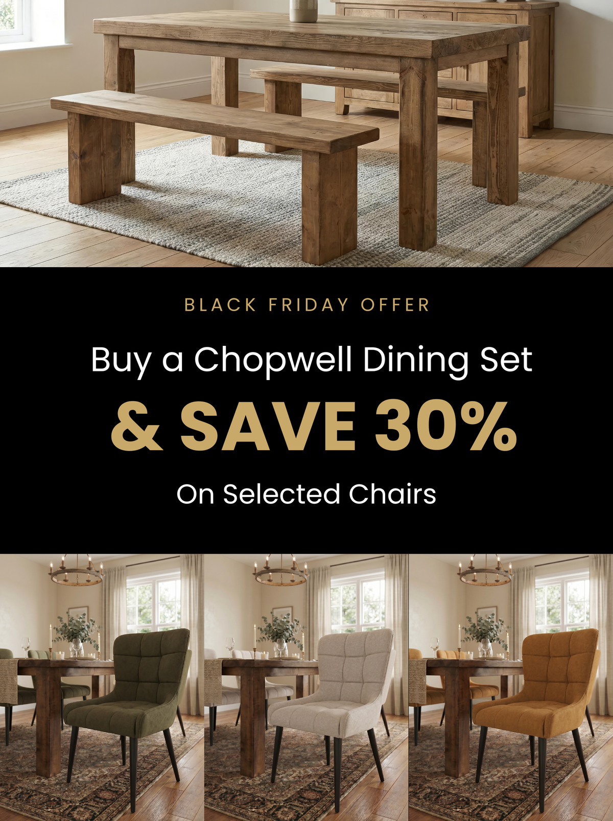 Chopwell Dining Table Set Bundle