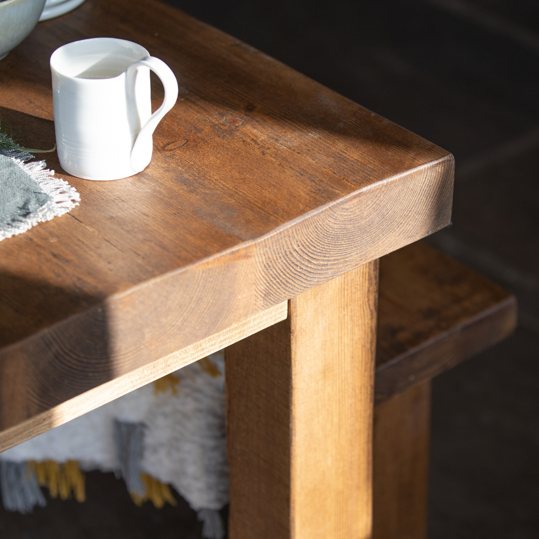 Chopwell Dining Table And Benches -