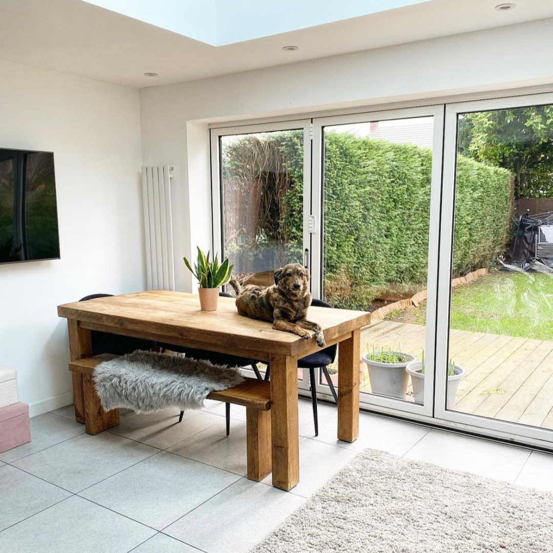 Chopwell Dining Table And Benches -