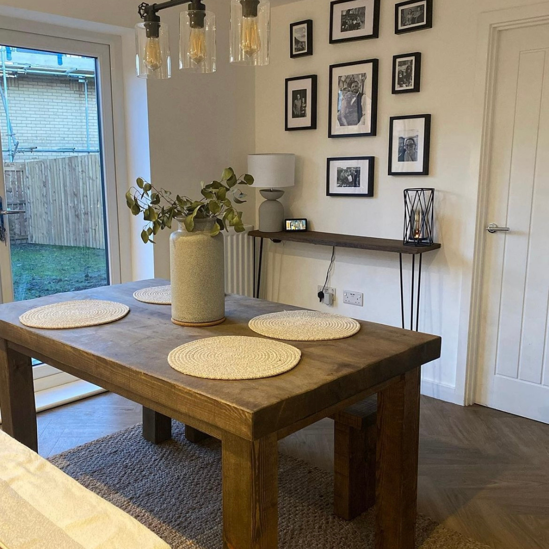 Chopwell Dining Table And Benches -