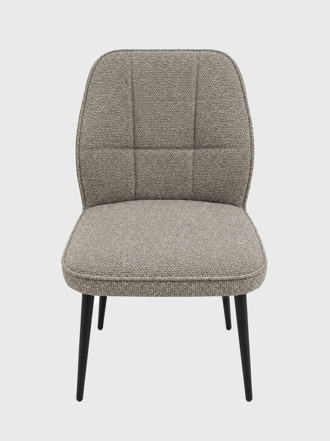 Classic Grey Upholstered Dining Chair - Set of 2 -