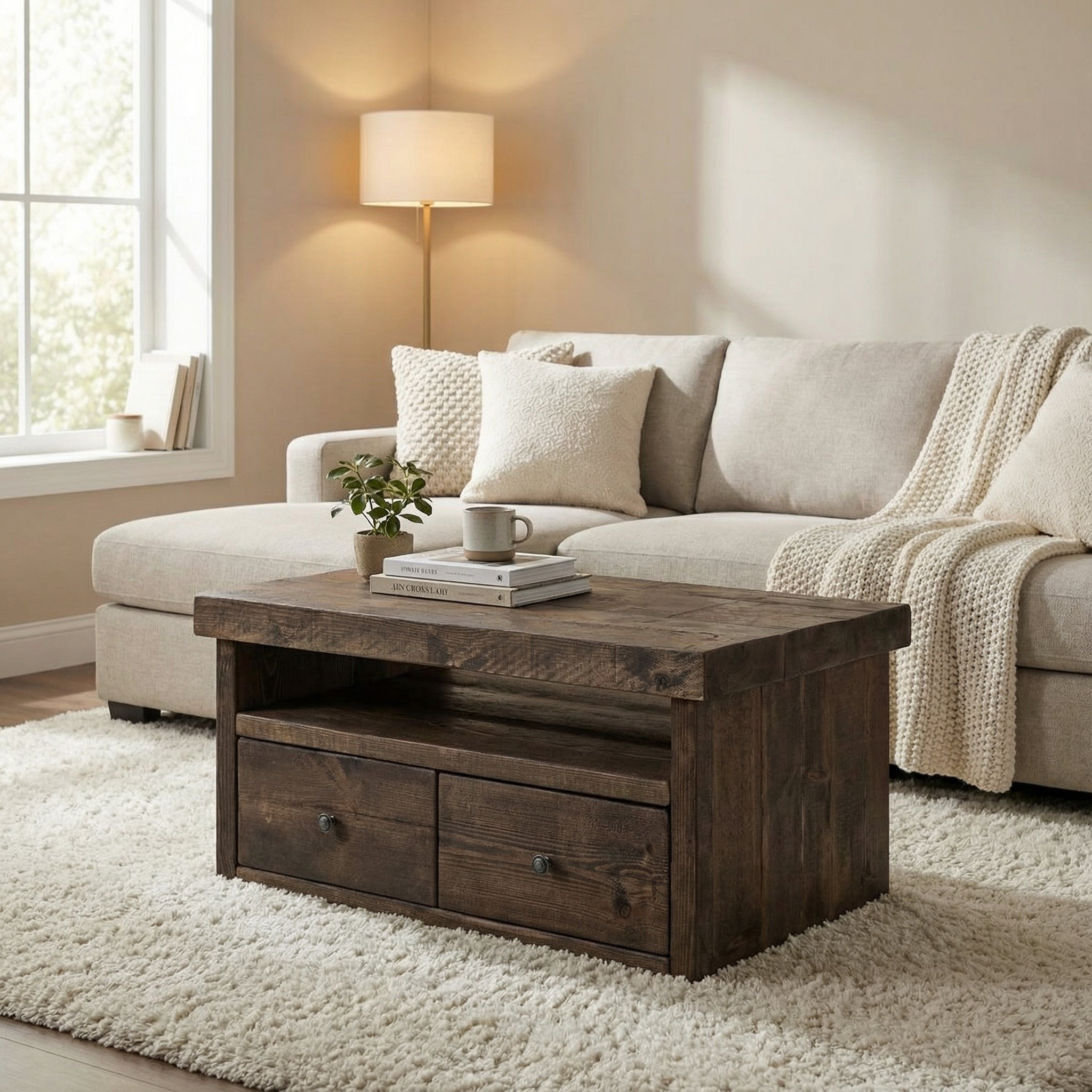 Derwent Coffee Table With Drawers