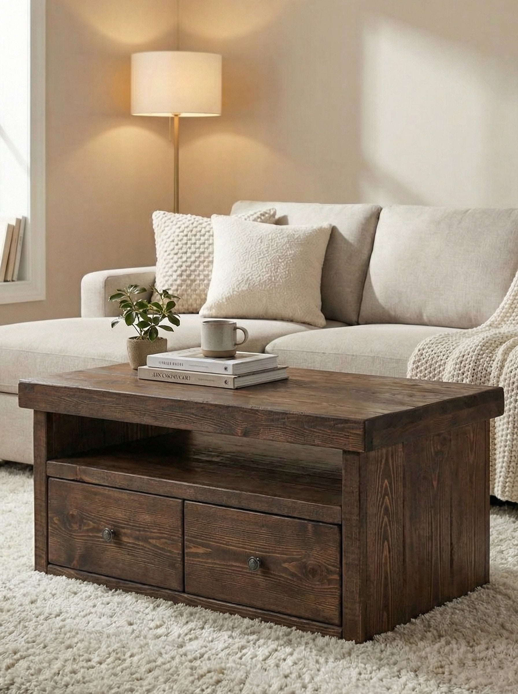 Derwent Coffee Table With Drawers - Coffee Tables