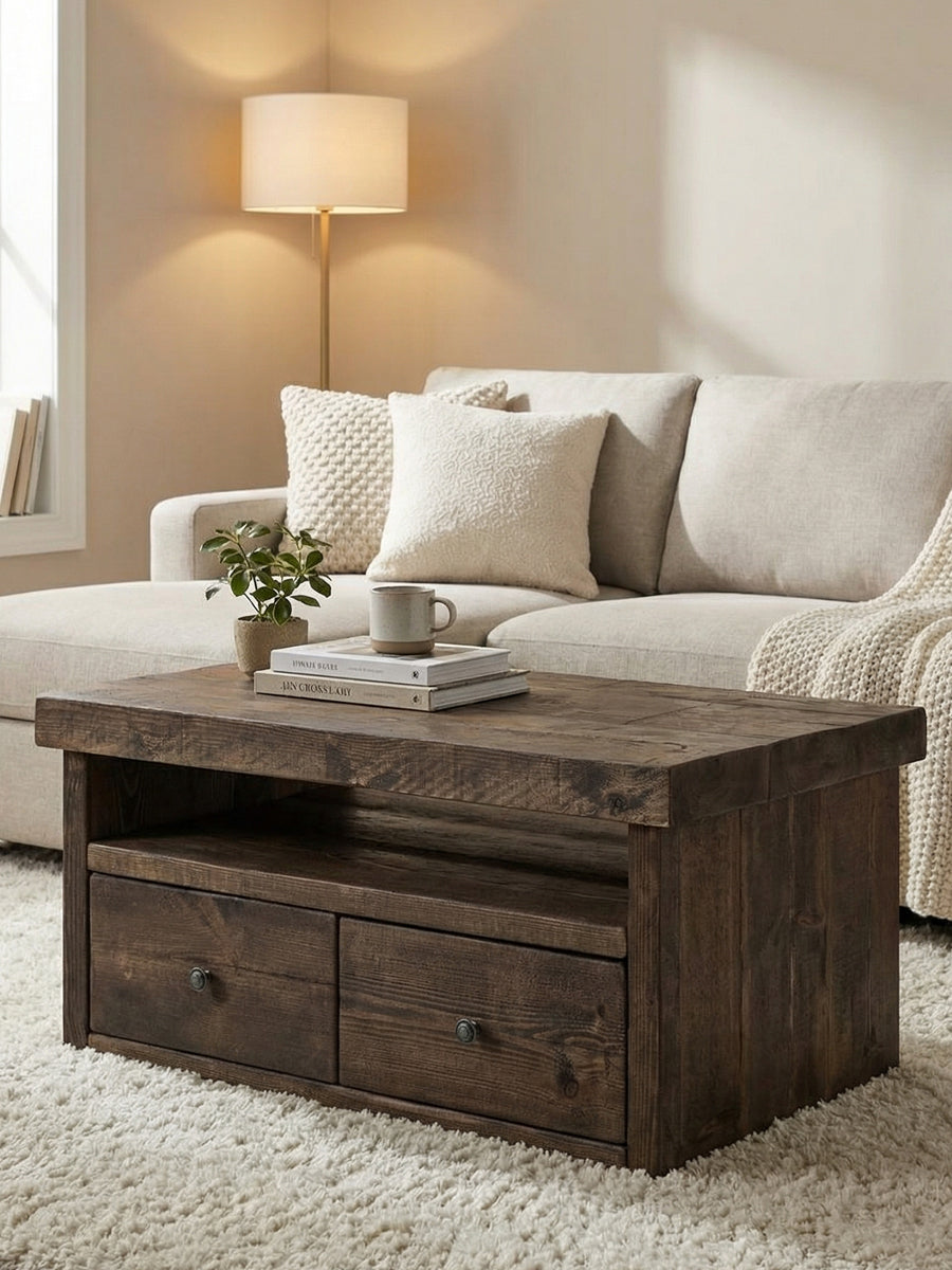 Derwent Coffee Table With Drawers - Coffee Tables