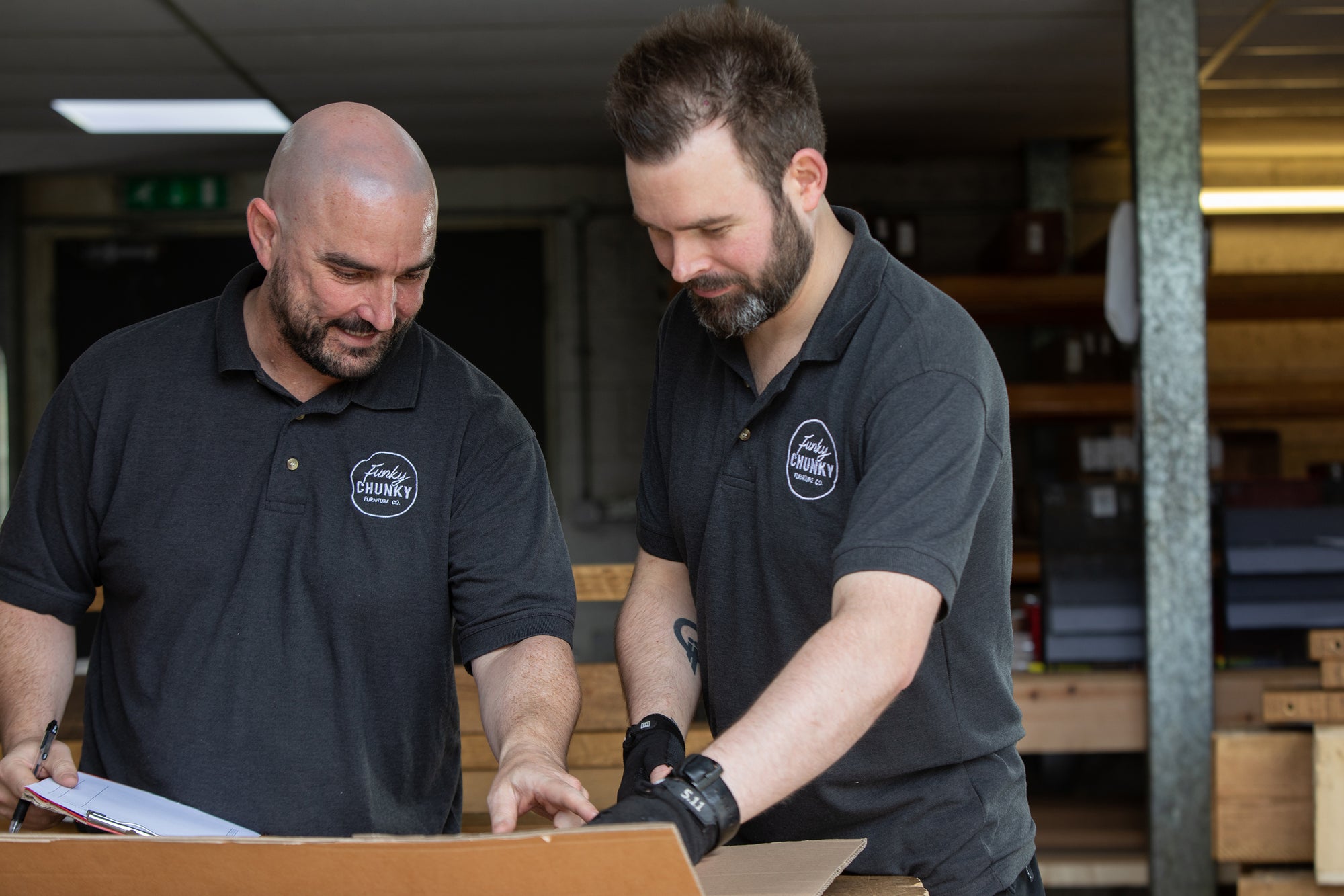Craftsmen in workshop