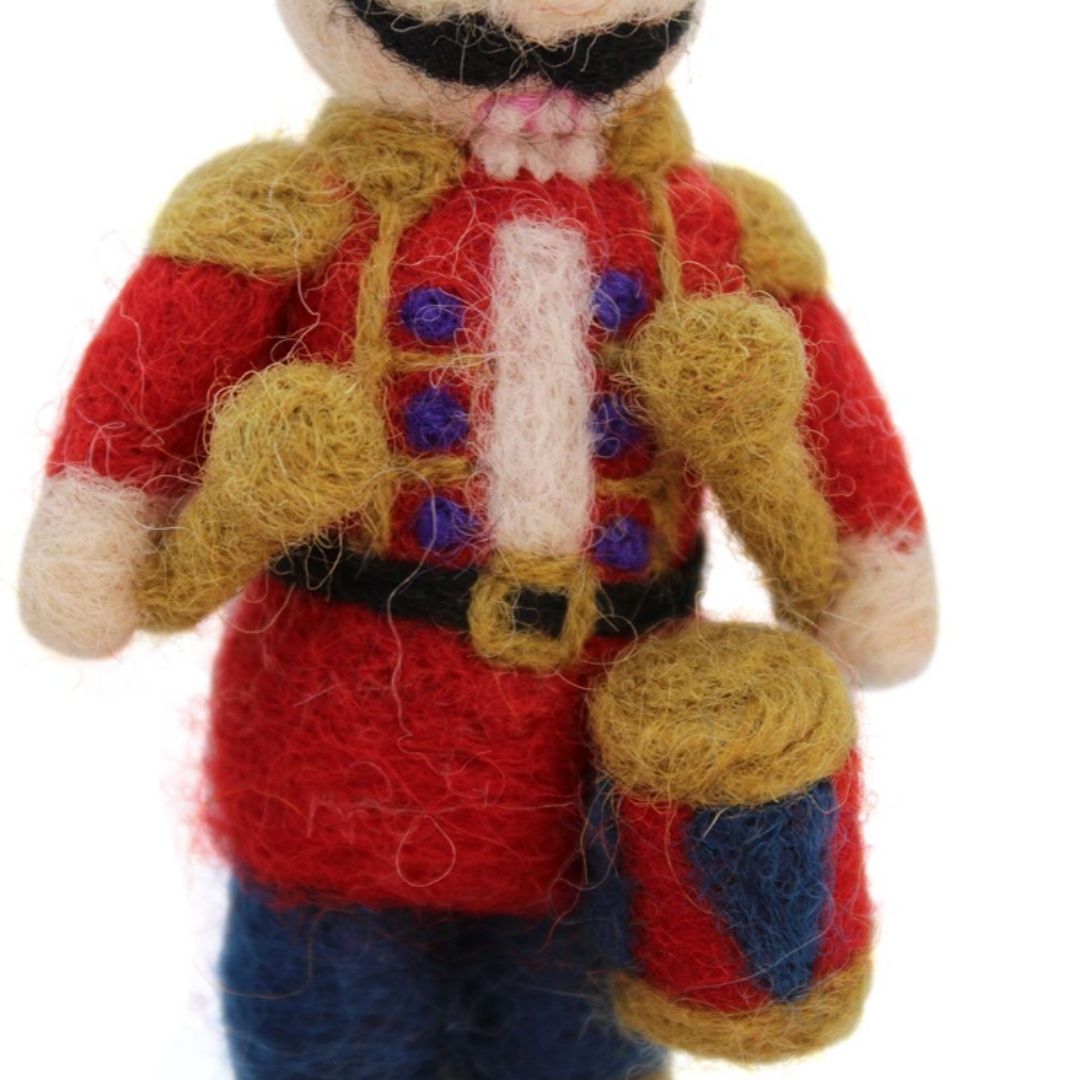 Felt Traditional Nutcracker Hanging Christmas Decoration - Christmas DEcorations