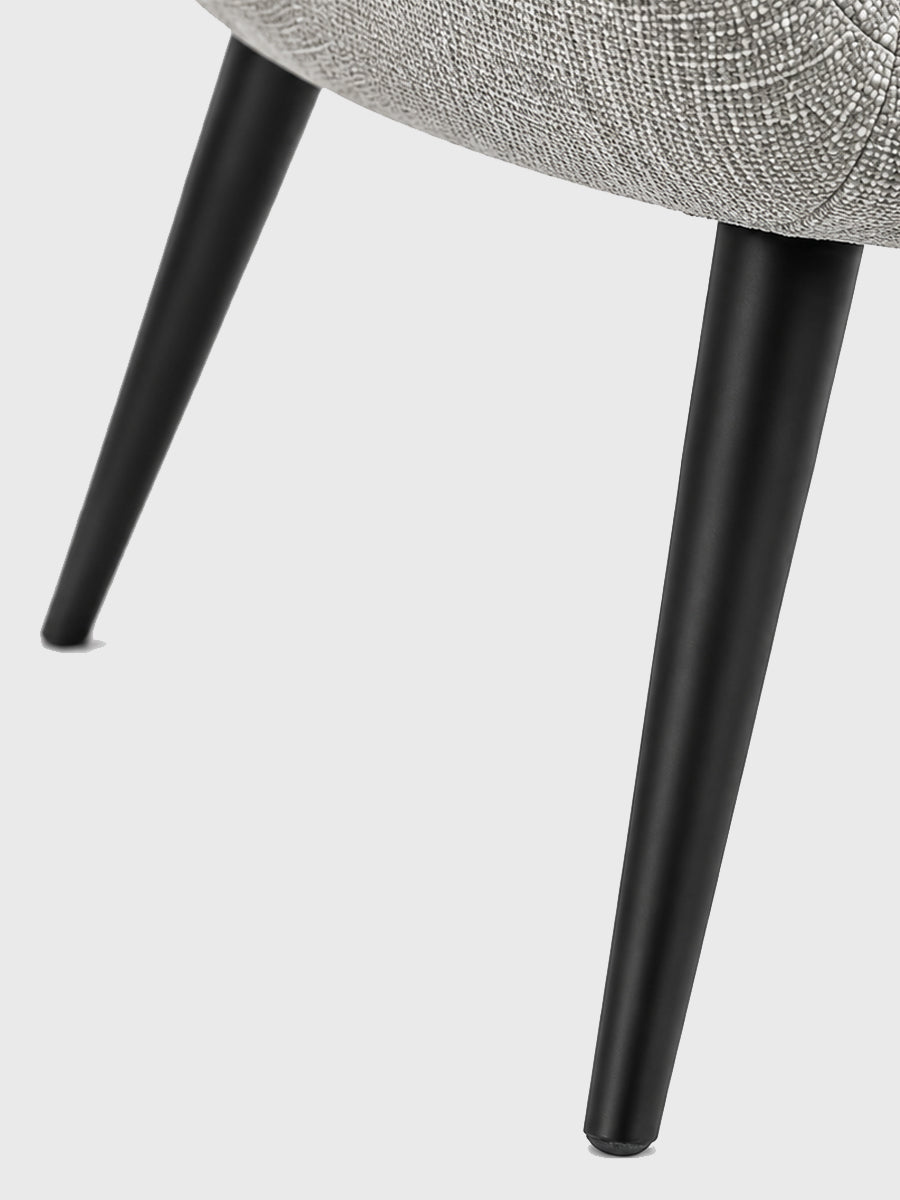 Grey Curved Dining Chair - Set of 2 -