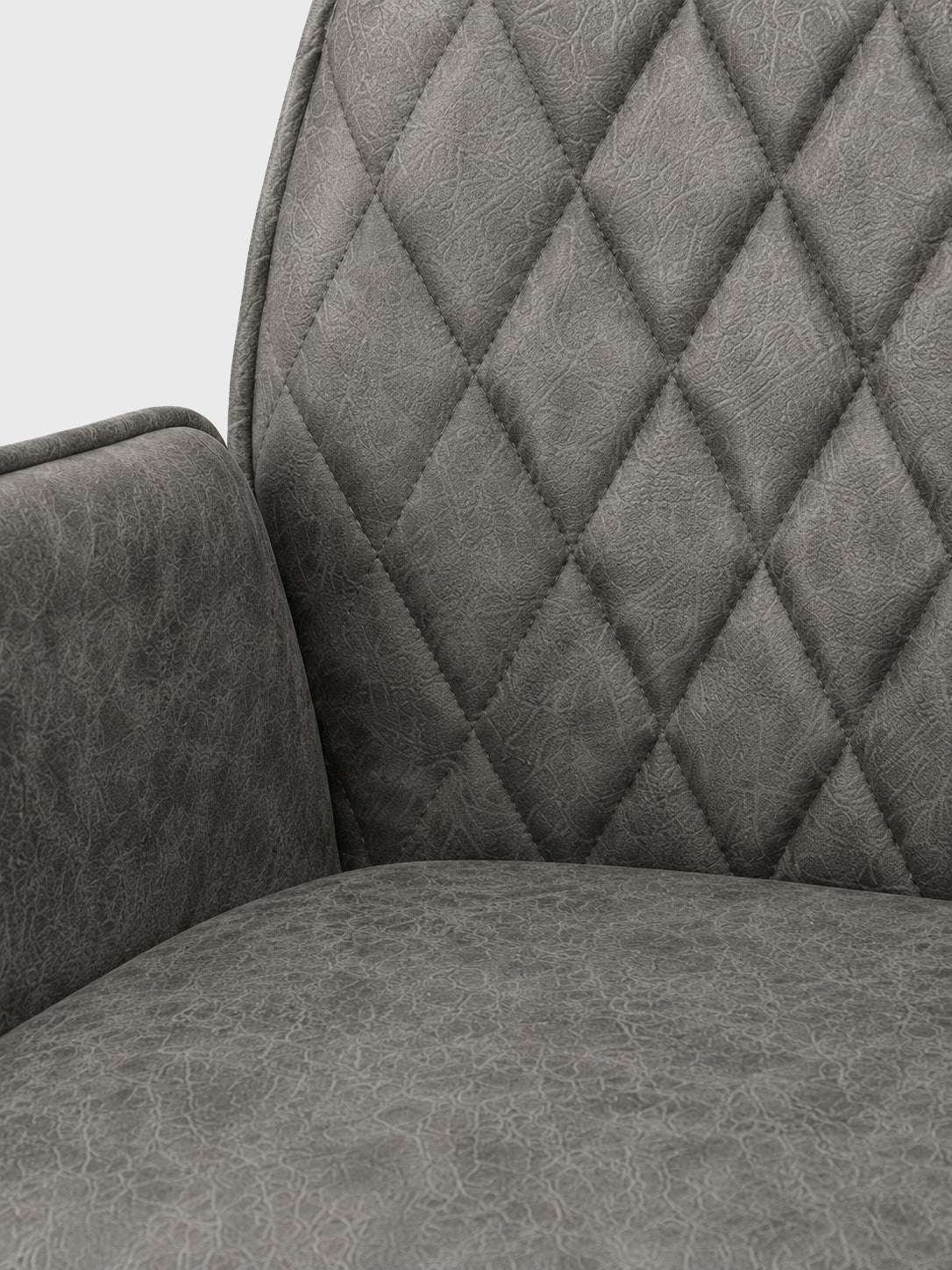 High Arm Swivel Dining Chair -
