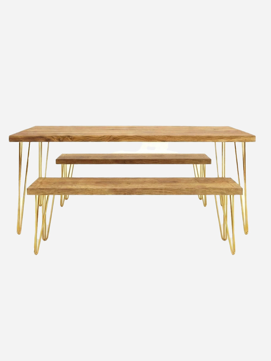 Ouseburn Dining Table and Benches - Dining Table and Benches Sets