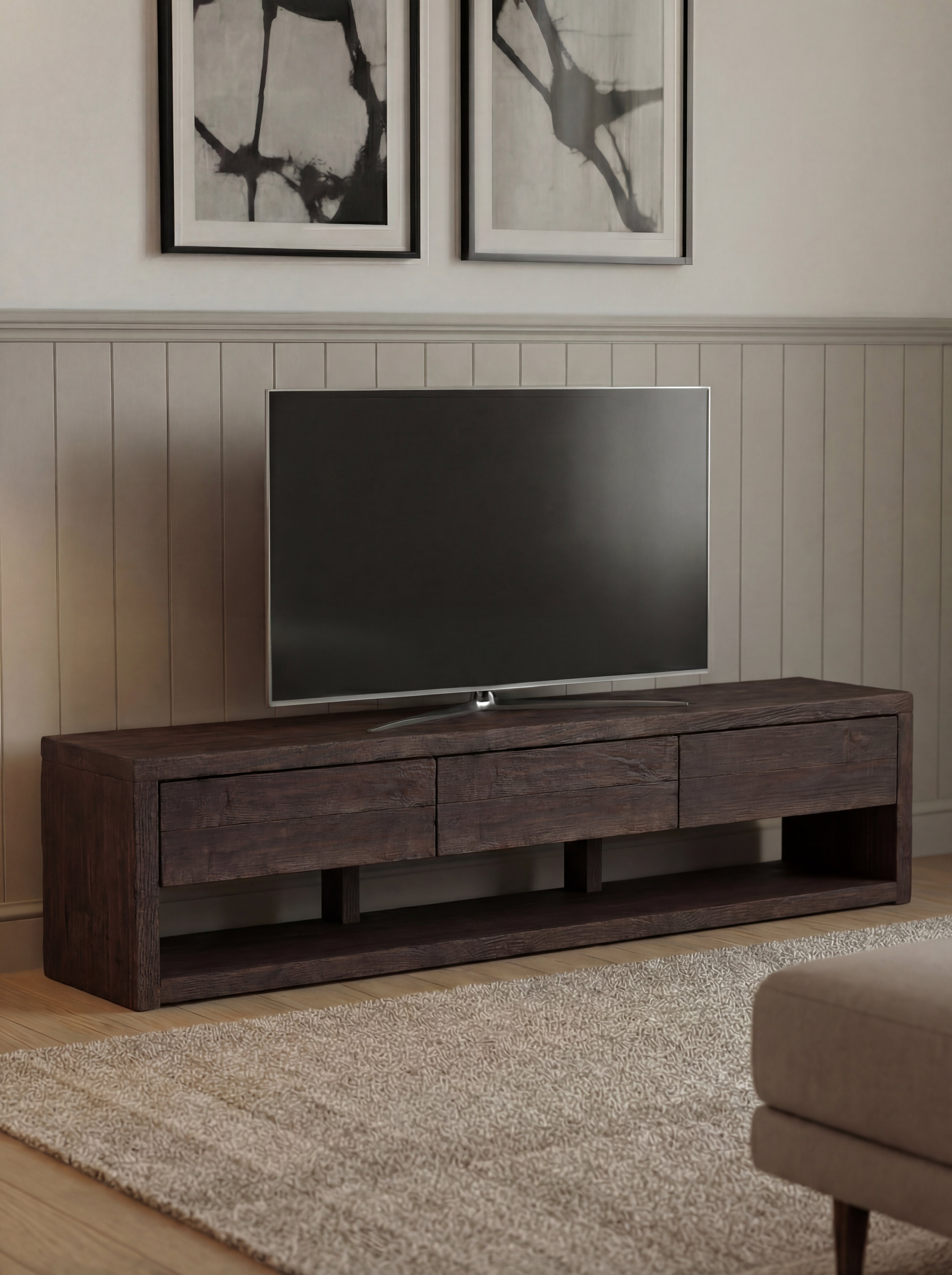 Pandon TV Stand 3 Drawers And Storage - TV Stands