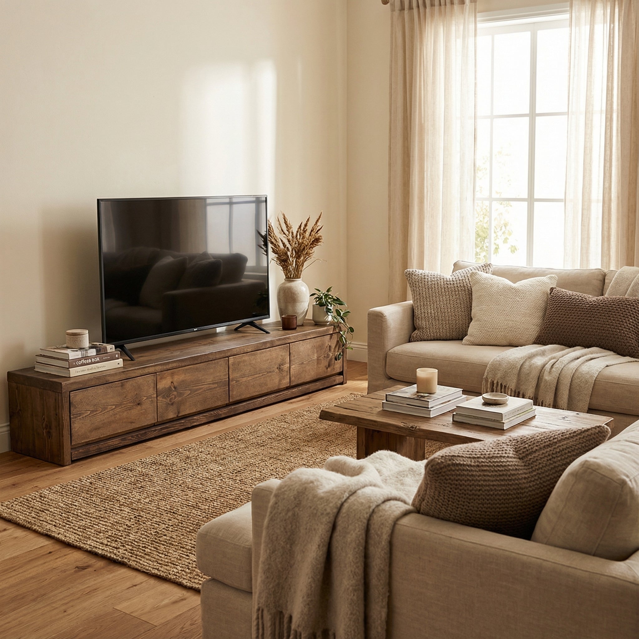 Pandon TV Stand 4 Drawers