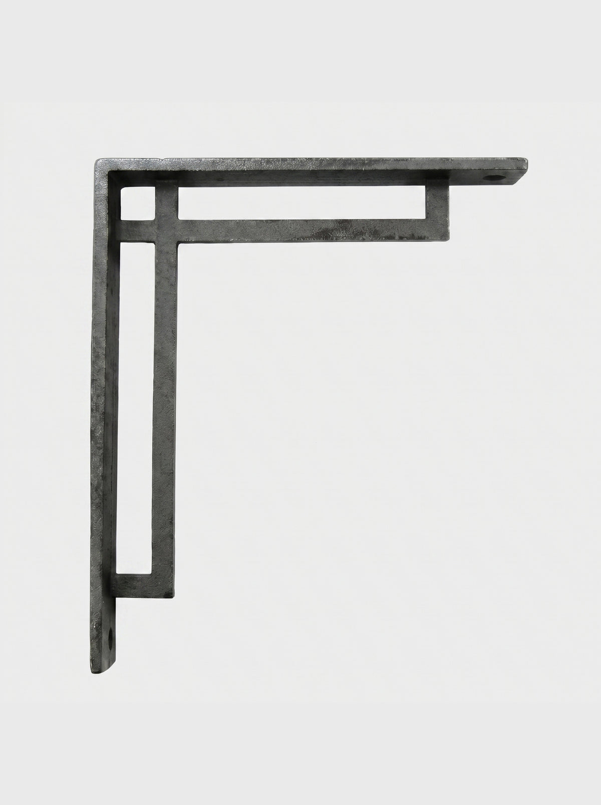Regent Rustic Wooden Shelf with Metal Brackets - 22cm x 3.5cm - Bracketed Shelves