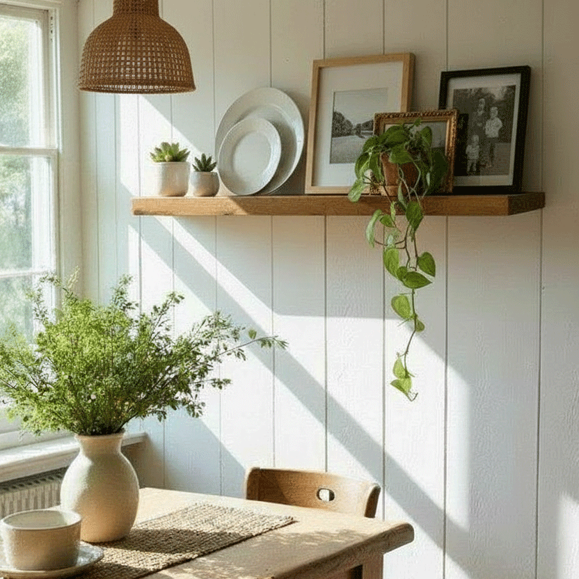 Rustic Floating Shelf - 14.5cm x 4.5cm