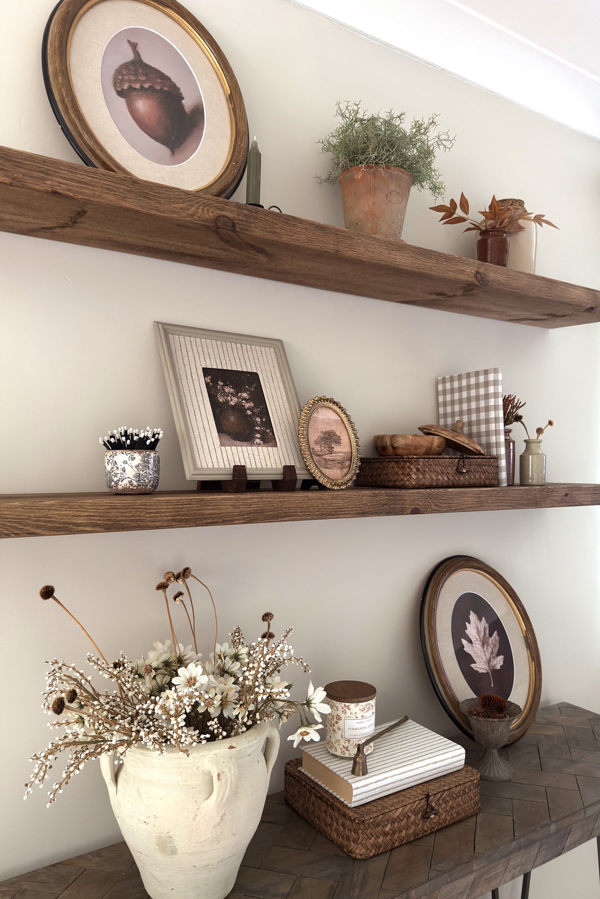 Rustic Floating Shelf - 22cm x 4.5cm