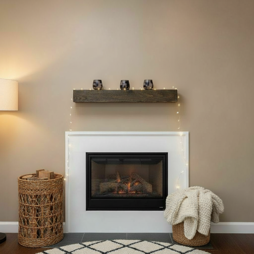 Rustic Mantel Beam - 9.5cm x 9.5cm