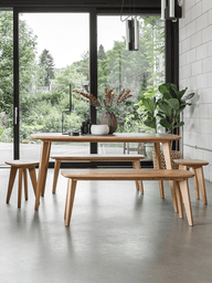 Salters Oak Dining Table Set - Dining Table and Benches Sets