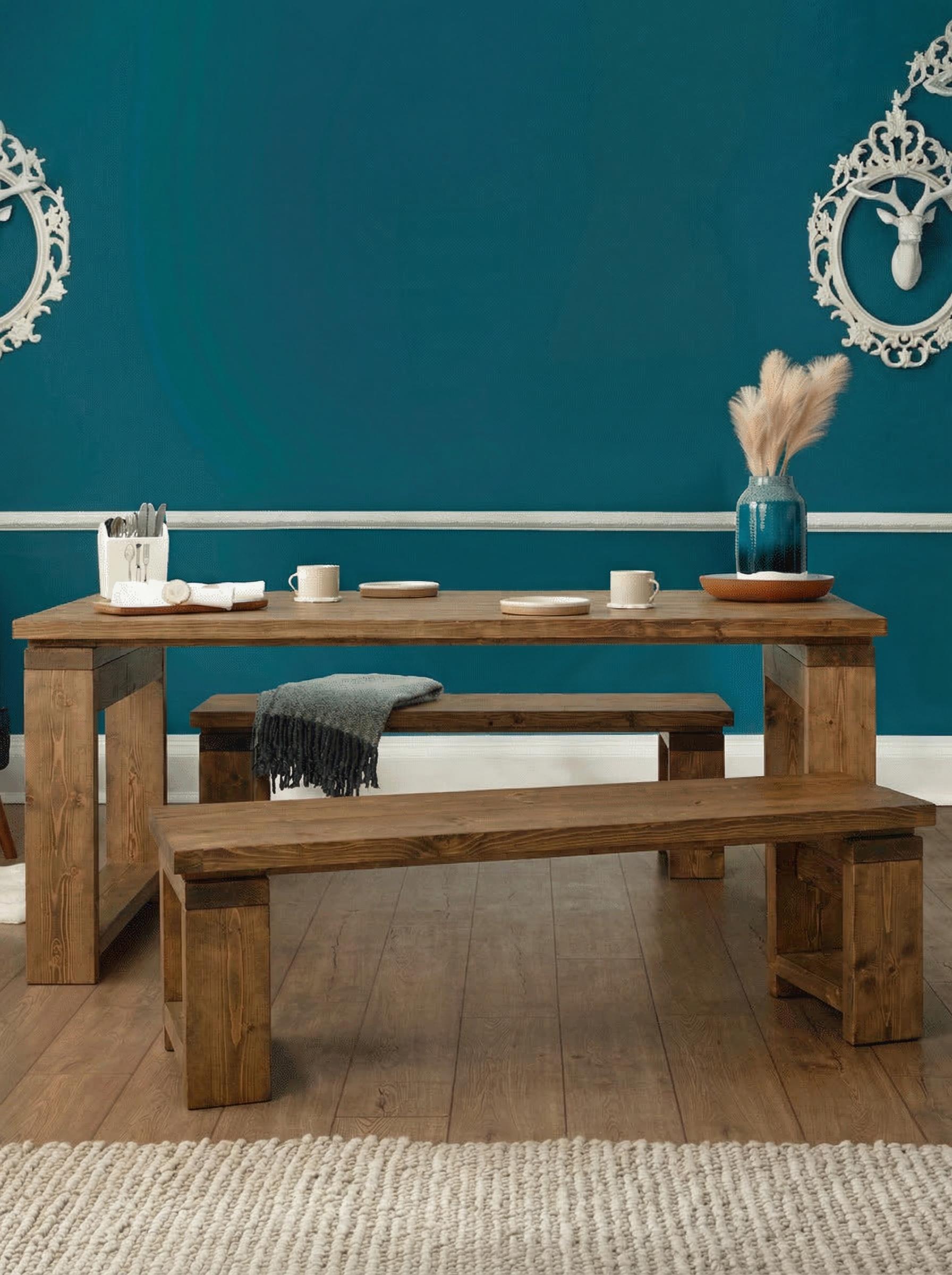 Sandyford Dining Table and Benches - Dining Table and Benches Sets