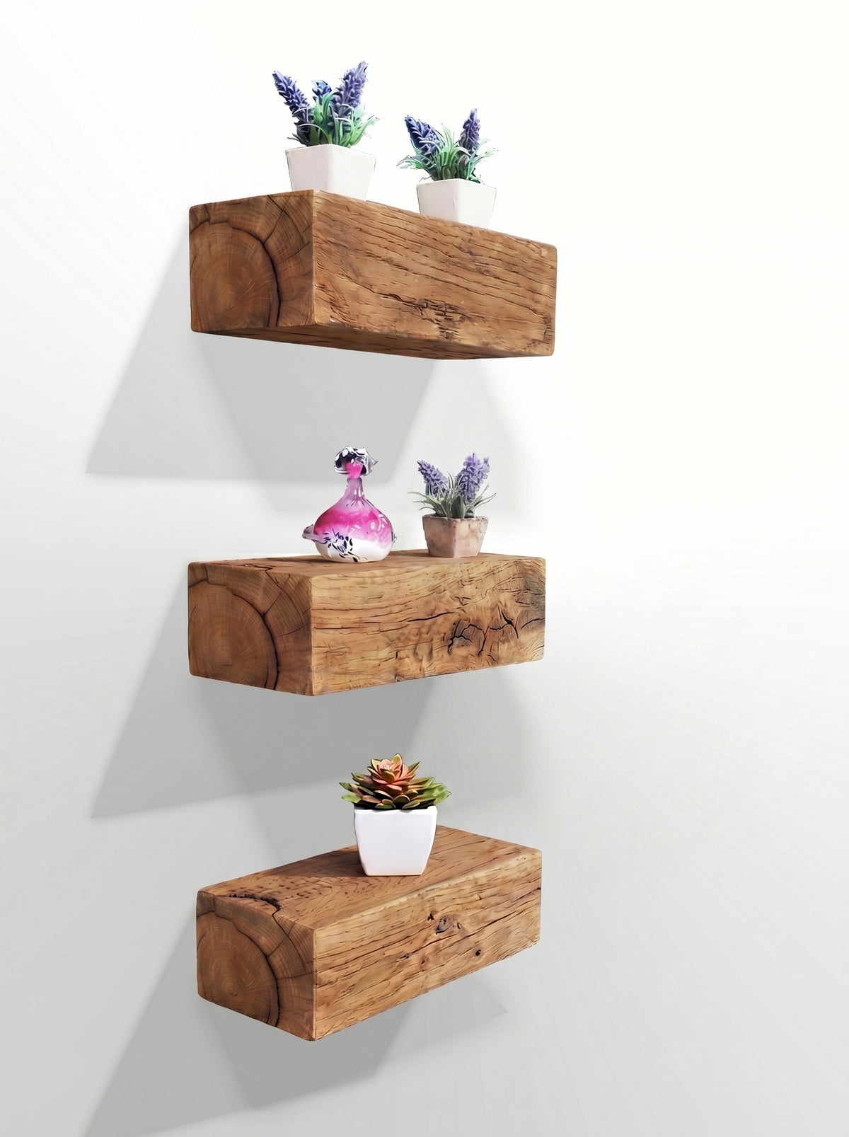Set of Oak Floating Shelves - Floating Shelves