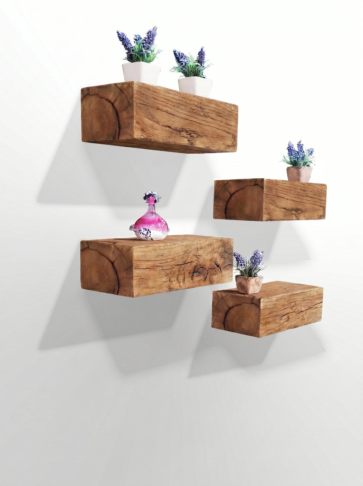 Set of Oak Floating Shelves - Floating Shelves