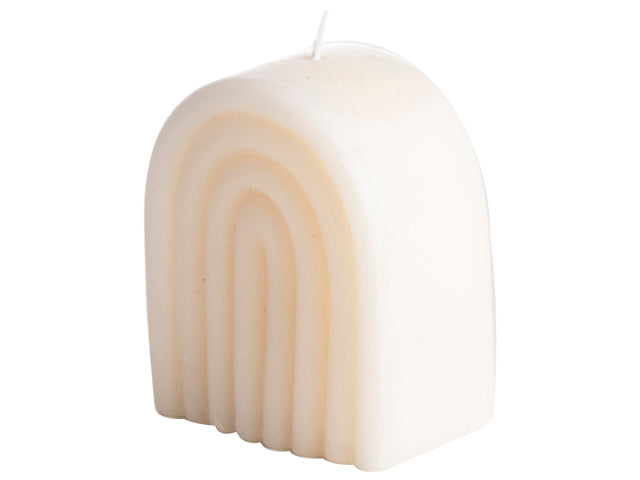 White Rainbow Candle -