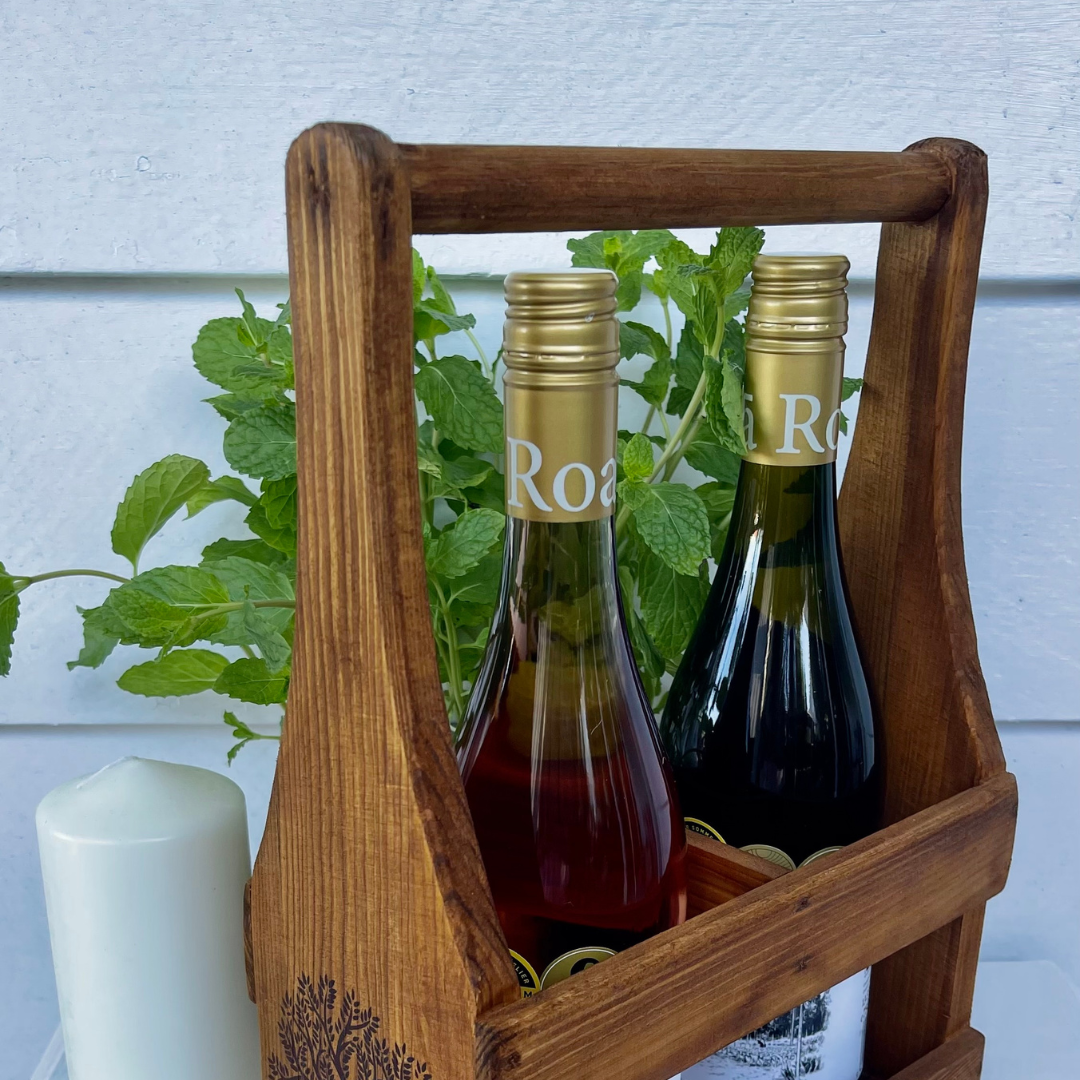 Wooden Wine Gift Carrier -