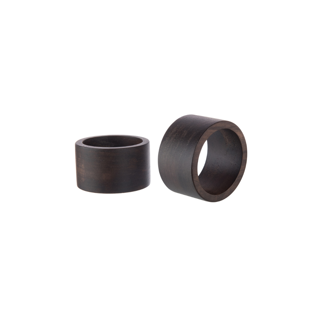 Wooden Napkin Ring Set