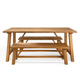 Amble Dining Table and Benches -
