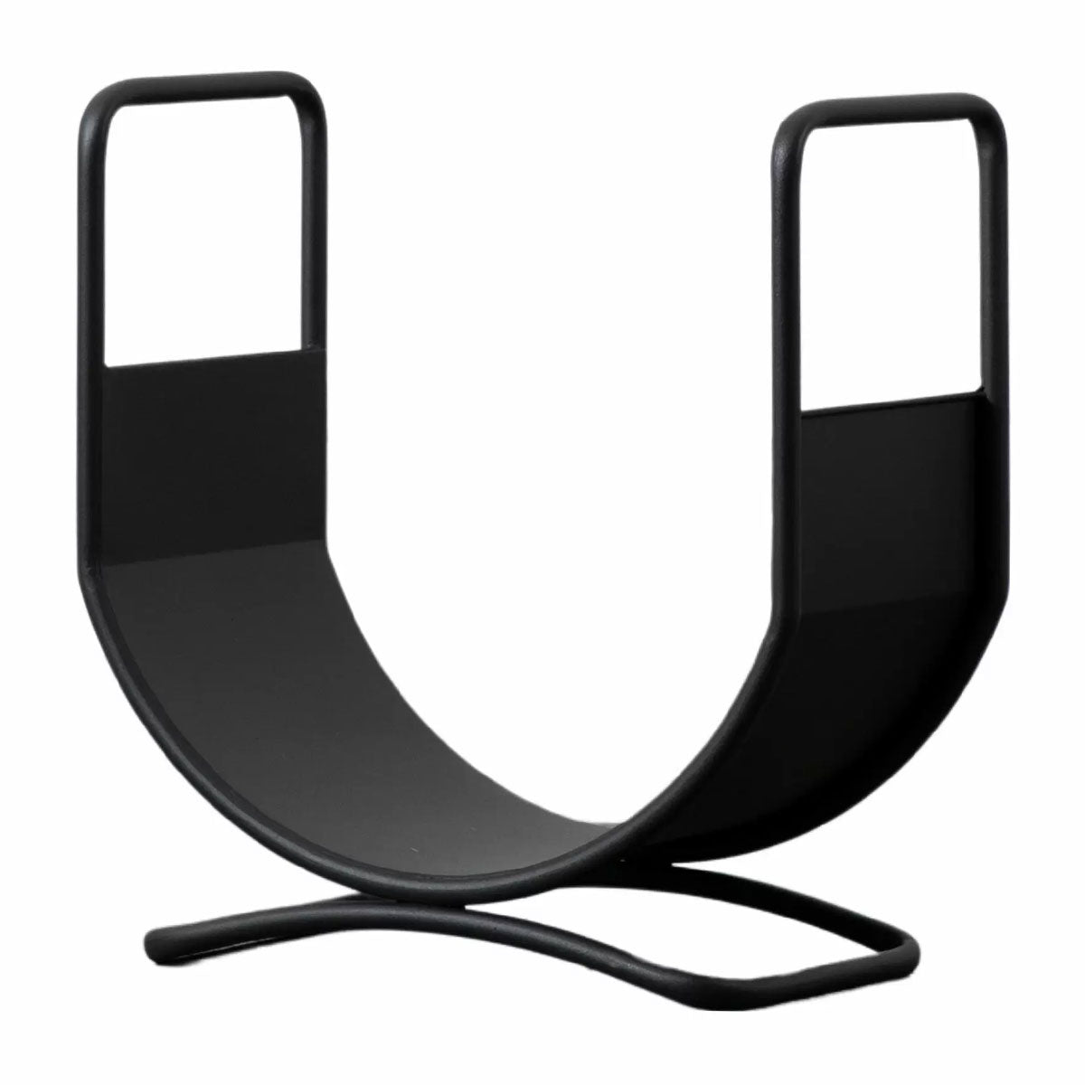 Black Iron Log Basket -