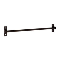Black Metal Hanging Rail - Coat Hooks & Hall Storage