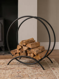 Round Metal Firewood Holder
