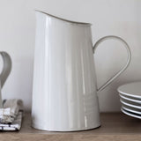 Chalk White Retro Jug - Tableware & Entertaining