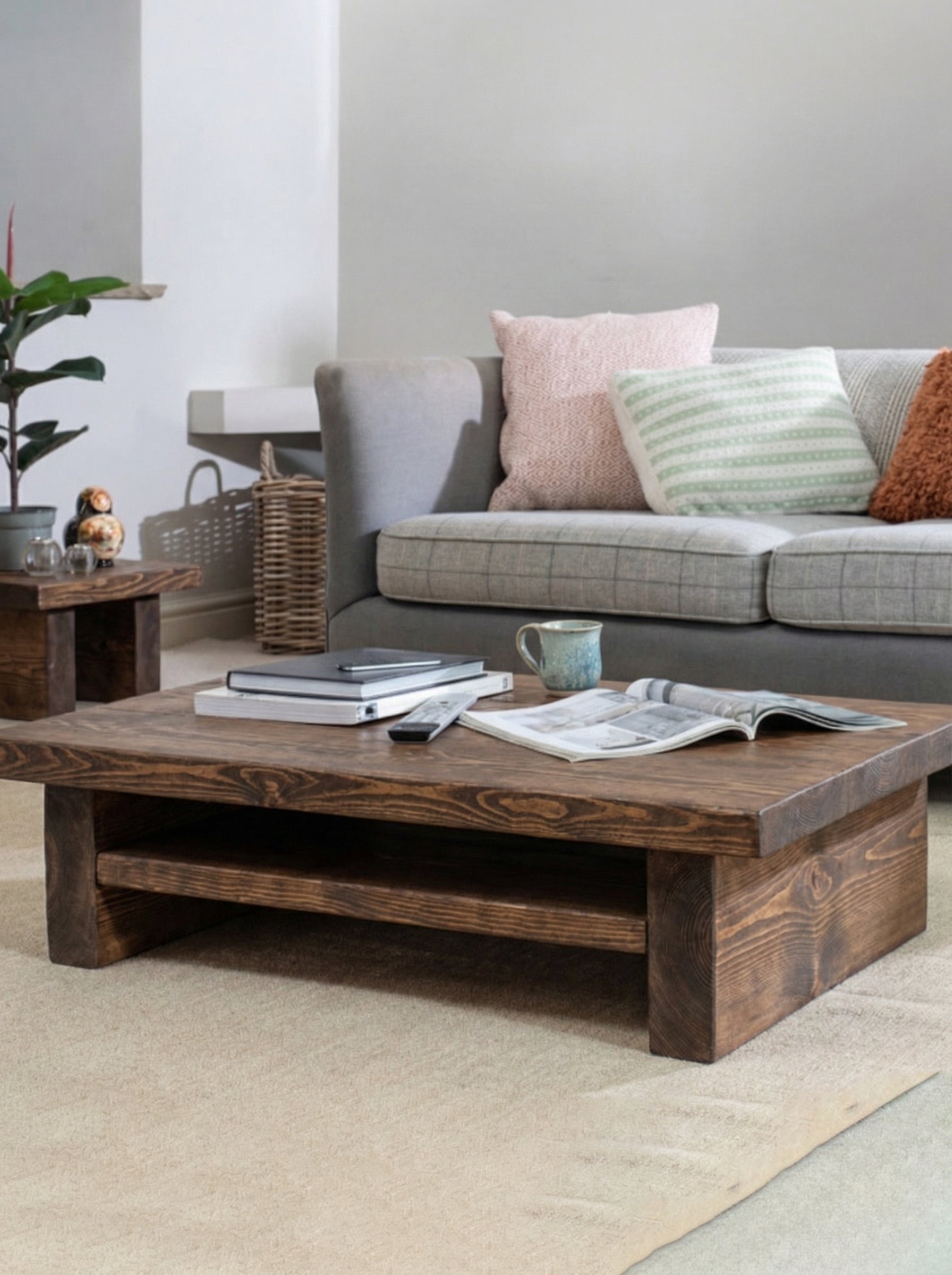 Chopwell Low Coffee Table With Storage - Coffee Tables