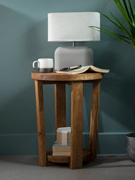 Cleadon Round Bedside Table - Bedside Tables
