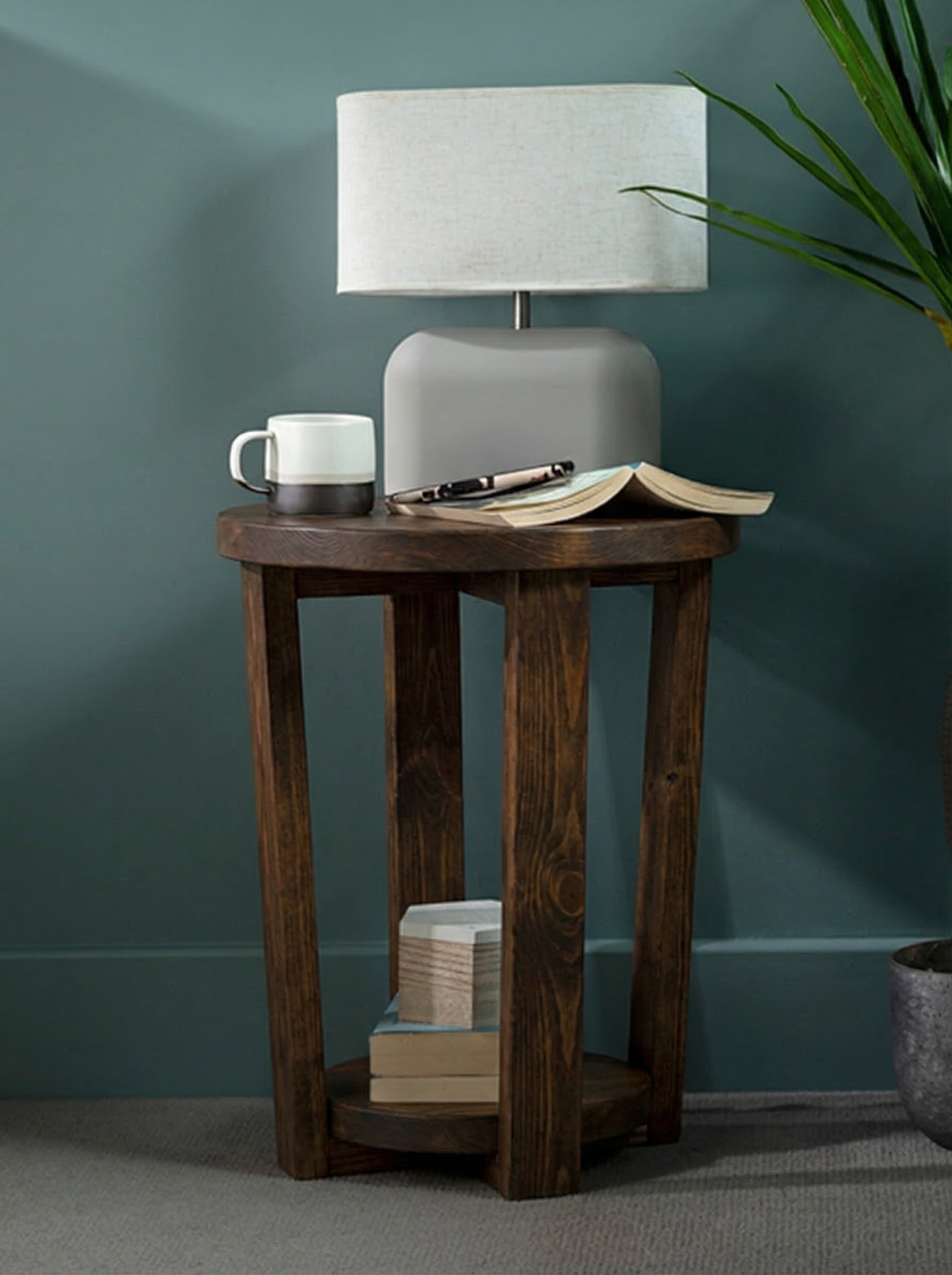 Cleadon Round Bedside Table - Bedside Tables