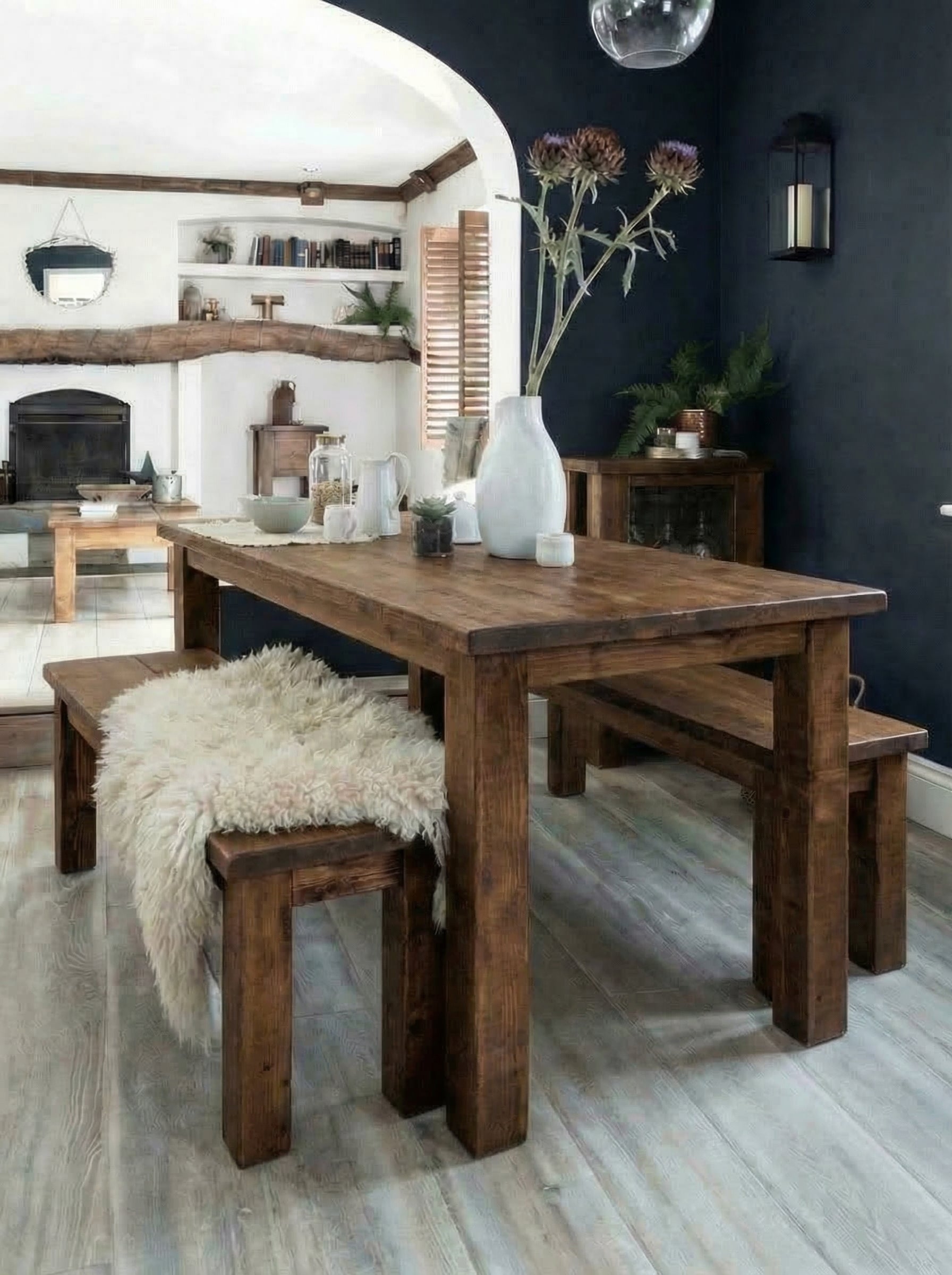 Coleridge Dining Table and Benches - Dining Table and Benches Sets