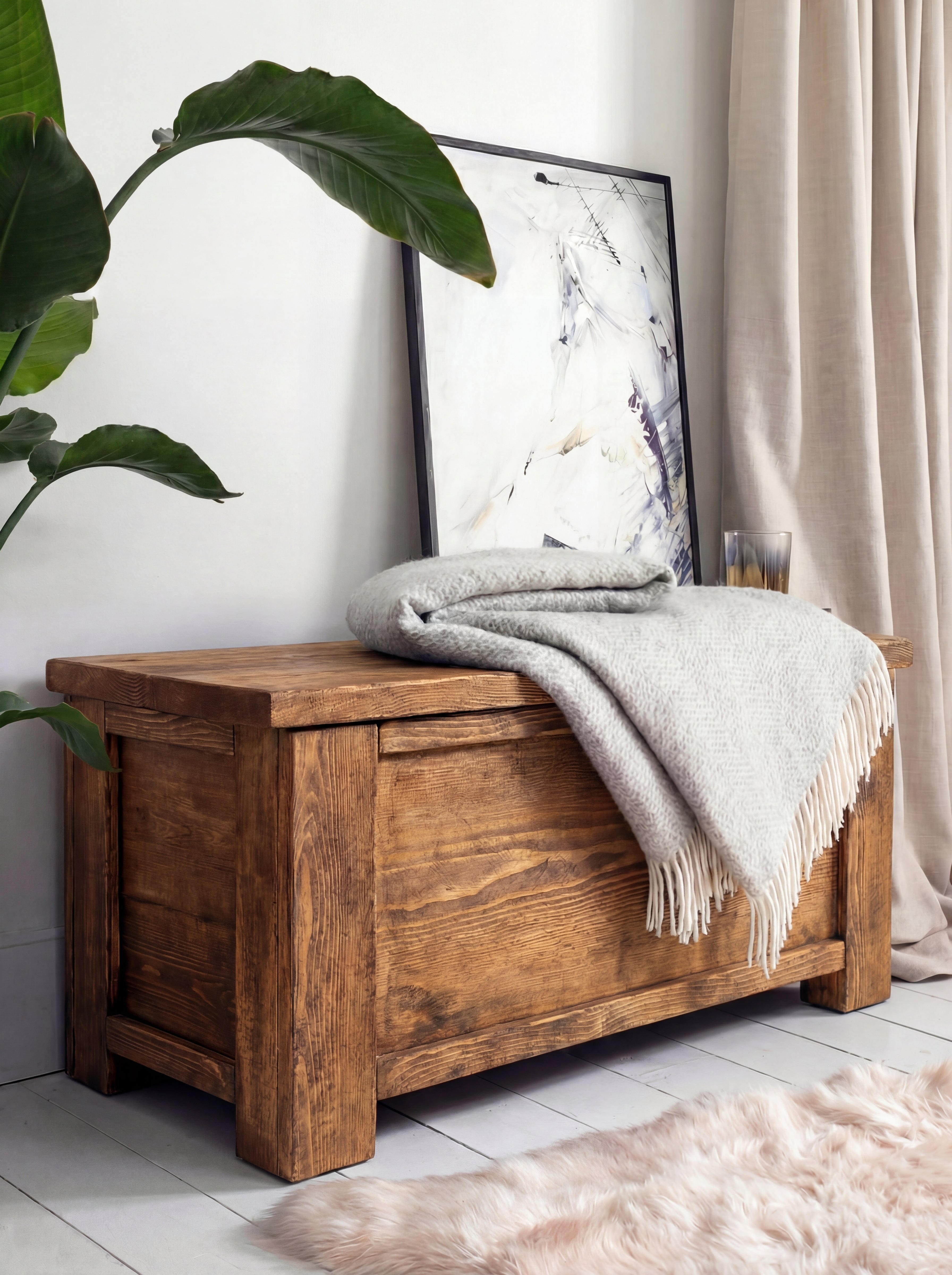 Coleridge Wooden Storage Chest - Blanket Boxes