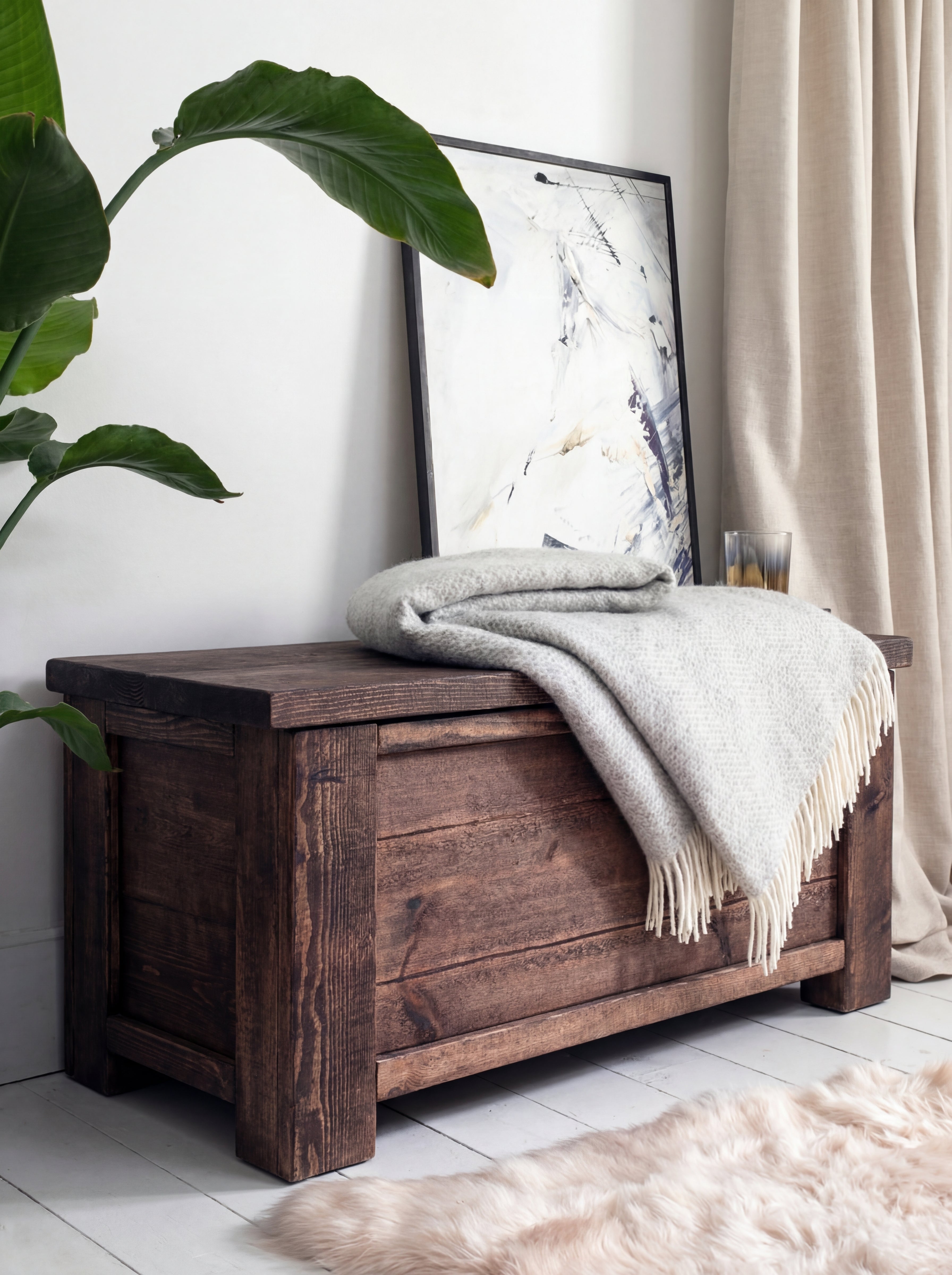 Coleridge Wooden Storage Chest - Blanket Boxes